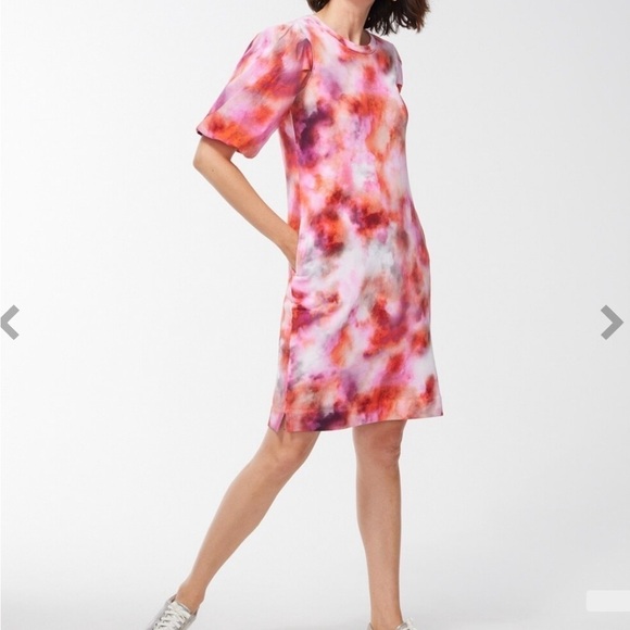 Chico’s Terry French Tie Dye Dress Women’s Size 1 Medium - Picture 4 of 13